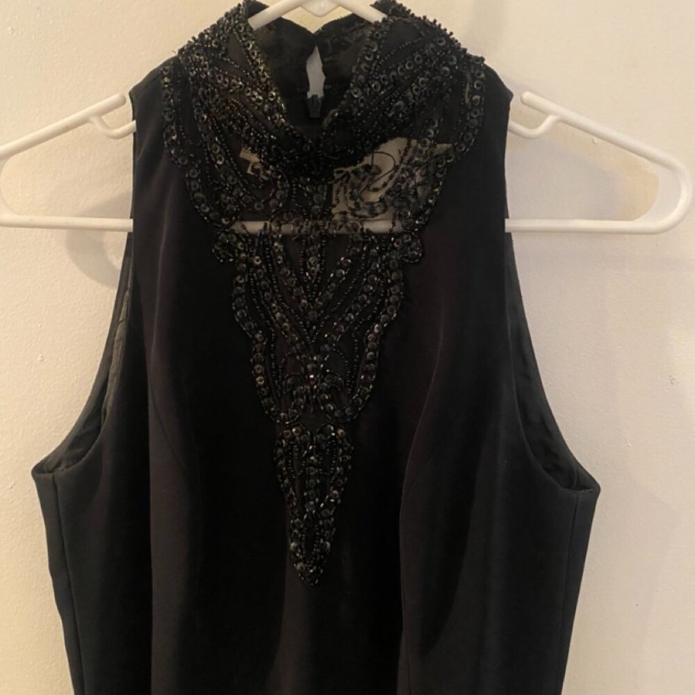Vintage Long Evening Gown with Sequins